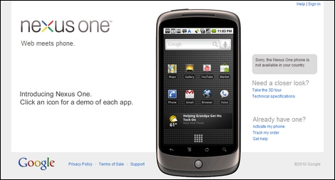 Googleが開発を手がけた「Nexus One」は黒字だった。