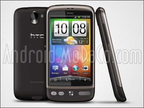 HTC Bravo改めHTC Desireの画像とスペックがリーク。