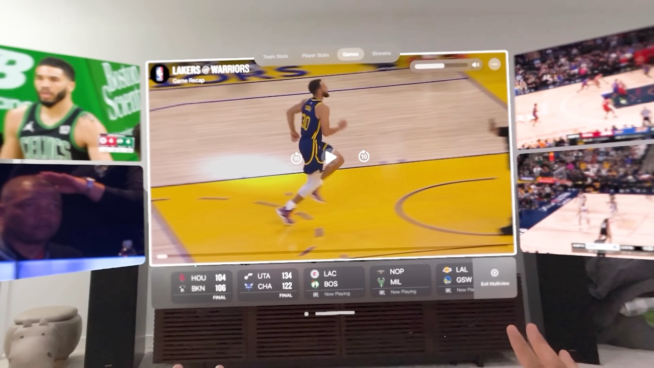 Apple Vision ProのNBAアプリが凄すぎ。スポーツ観戦の未来が変わる