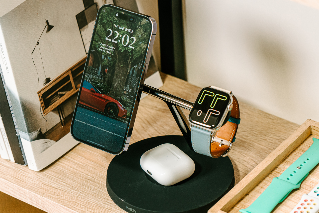 iPhone・Apple Watch・AirPodsを3台充電できるおしゃれなBelkinワイヤレス充電器が過去最安値に