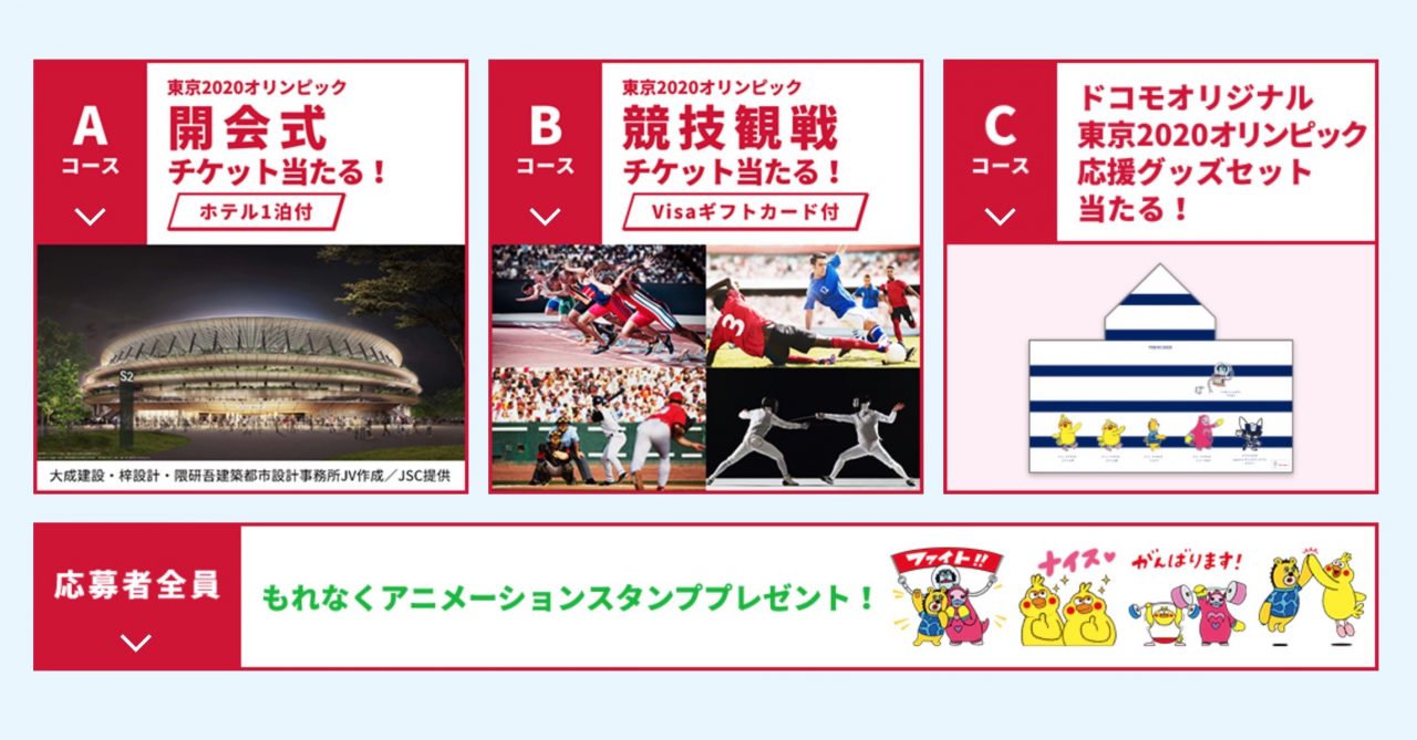 希少　docomo ドコモ 東京オリンピック グッズ　7点セット ドコモ キッズ | 製品 | NTTドコモ