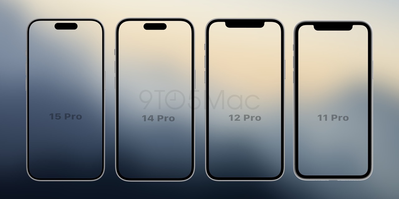 美麗、iPhone 15 Proの極薄ベゼルはこんな感じ。過去機種との比較画像が公開
