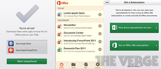 Microsoft OfficeのiOS/Androidアプリが2013年3月以降にも提供か。