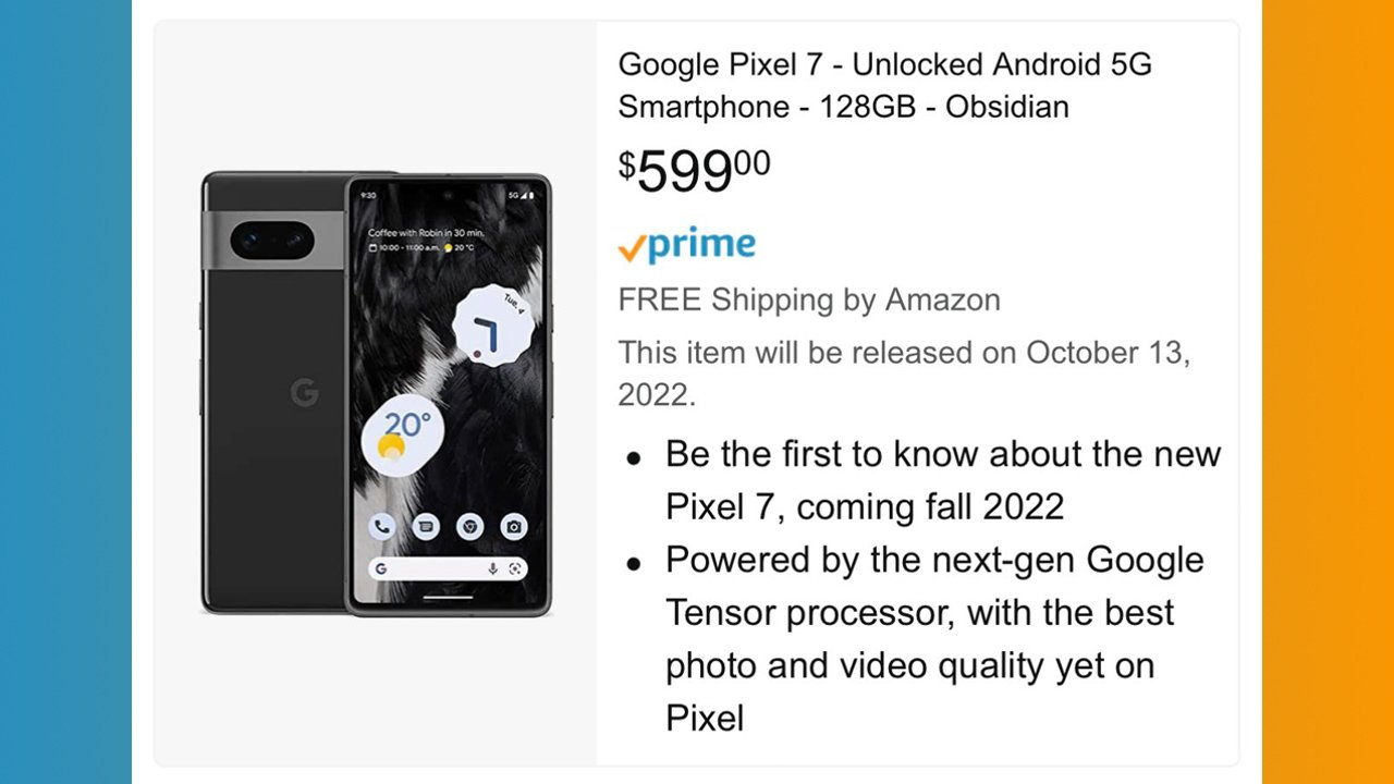 Pixel 7、米Amazonにフライング登場。価格はPixel 6と同じ