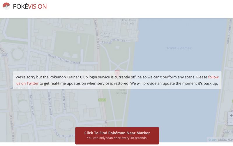 ポケモンgo ポケビジョン Pokewhereが使えない状態に 運営が対策か