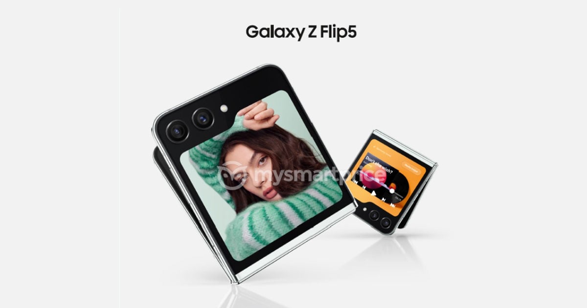 Galaxy Z Flip5の公式画像が流出。razr 40 Ultra対抗の巨大カバースクリーン搭載か