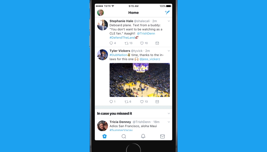 Twitter、公式アプリのデザインを大幅リニューアル