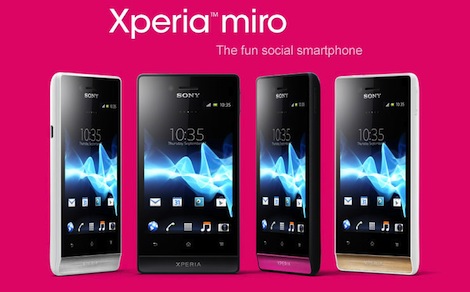 ソニーモバイル、3.5インチのディスプレイとFacebook連携機能に対応した「Xperia miro」を発表！